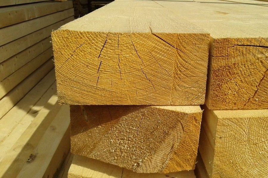 Обрезной брус 100х200х6000 (ТУ)