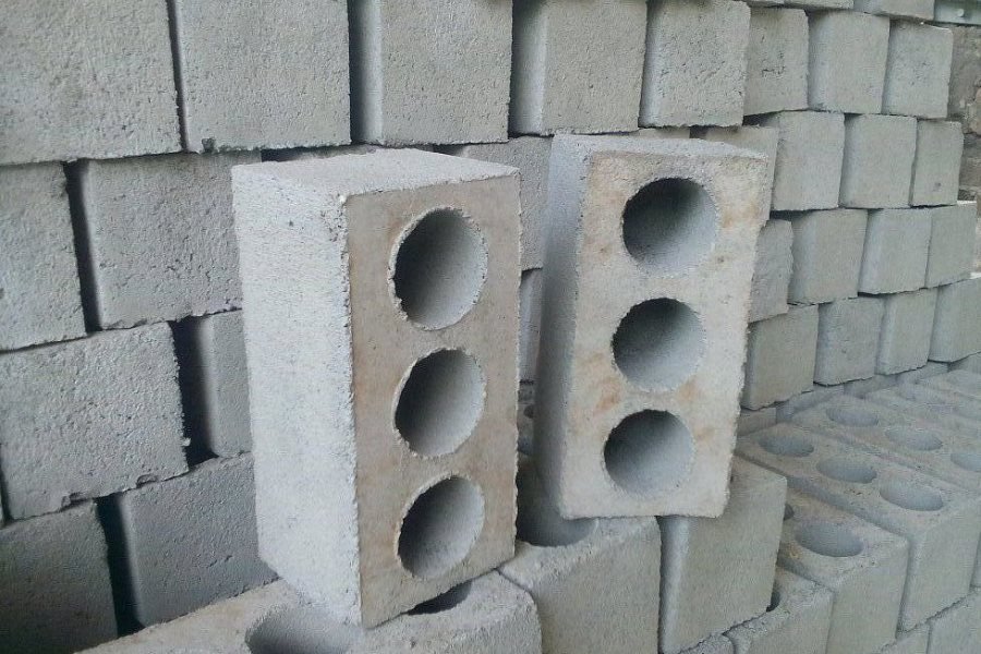 Шлакоблок стеновой 3х пустотный