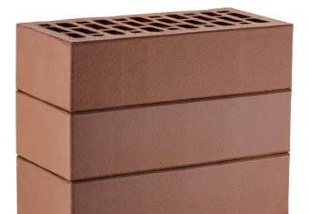 Коричневый кирпич облицовочный