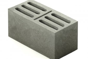 Шлакоблок стеновой семищелевой
