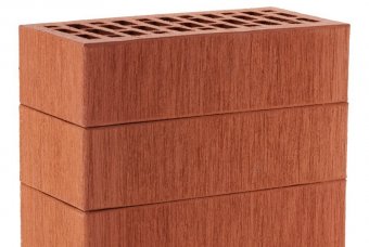 Красный кирпич лицевой пустотелый