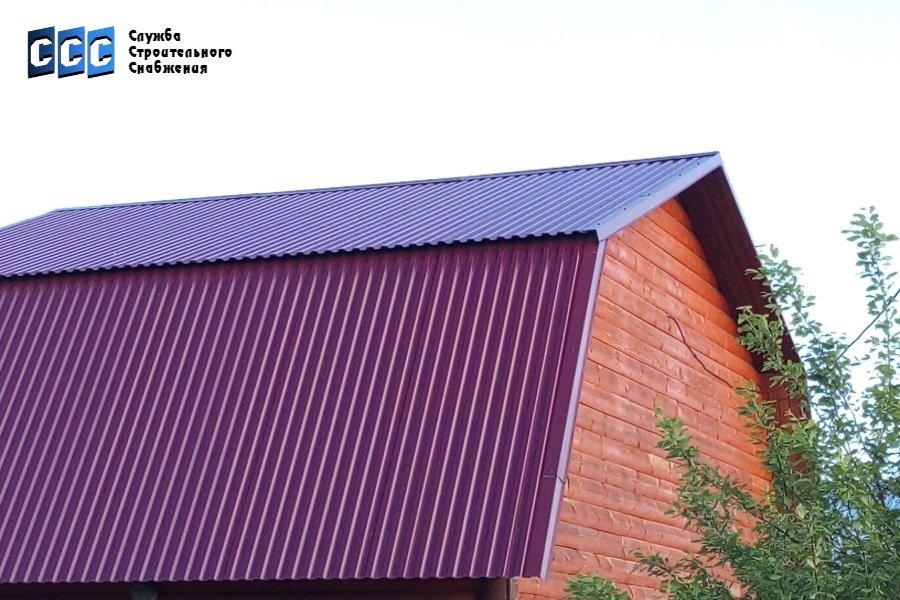 Профлист кровельный красный