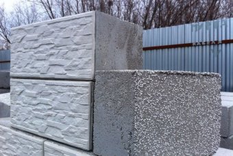 Полистиролбетонные блоки с облицовкой