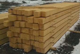 Брус 100х100 из лиственницы