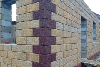 Полистиролбетонные блоки с облицовкой