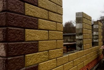Полистиролбетонные блоки с облицовкой