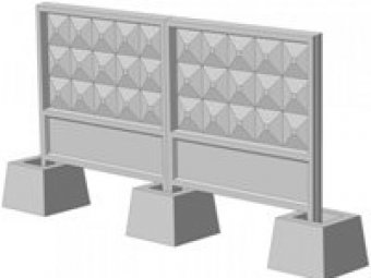 Плита забора железобетонная ПО2. Доставка по России Плита забора железобетонная ПО2. Доставка по России