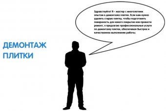 Демонтаж плитки